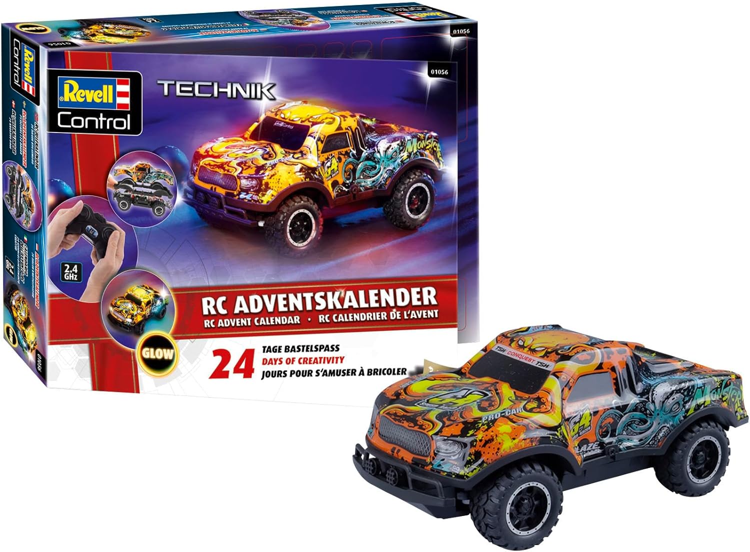 Christmas RC Advent Calendar - Joy of Driving and Festive Atmosphere in One by Revell