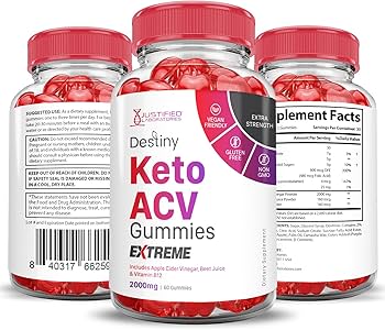 Destiny Keto ACV Gummies Extreme 2000MG Destiny Keto Gummies Advanced Formula Apple Cider Vinegar with Pomegranate Beet Juice Powder B12 Vegan Non GMO 60 Gummys : Health & Household - Amazon.com