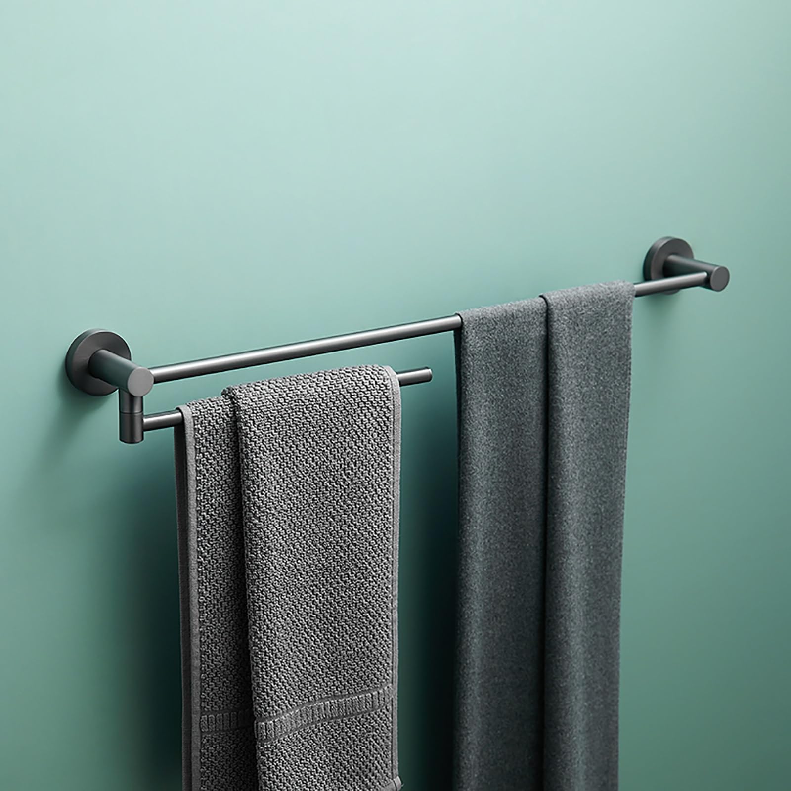 Barre de serviette pivotant en acier inoxydable LWX pour optimiser l'espace mural