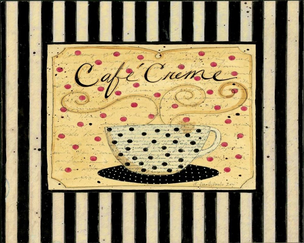 Feeling at home IMPRESSION d'art sur TOILE encadré dans CAISSE AMERICAINE Rayures crème Dan DiPaolo Aliments Paysage sur toile 100% coton affiche encadré prêt à accrocher cm_40_X_50