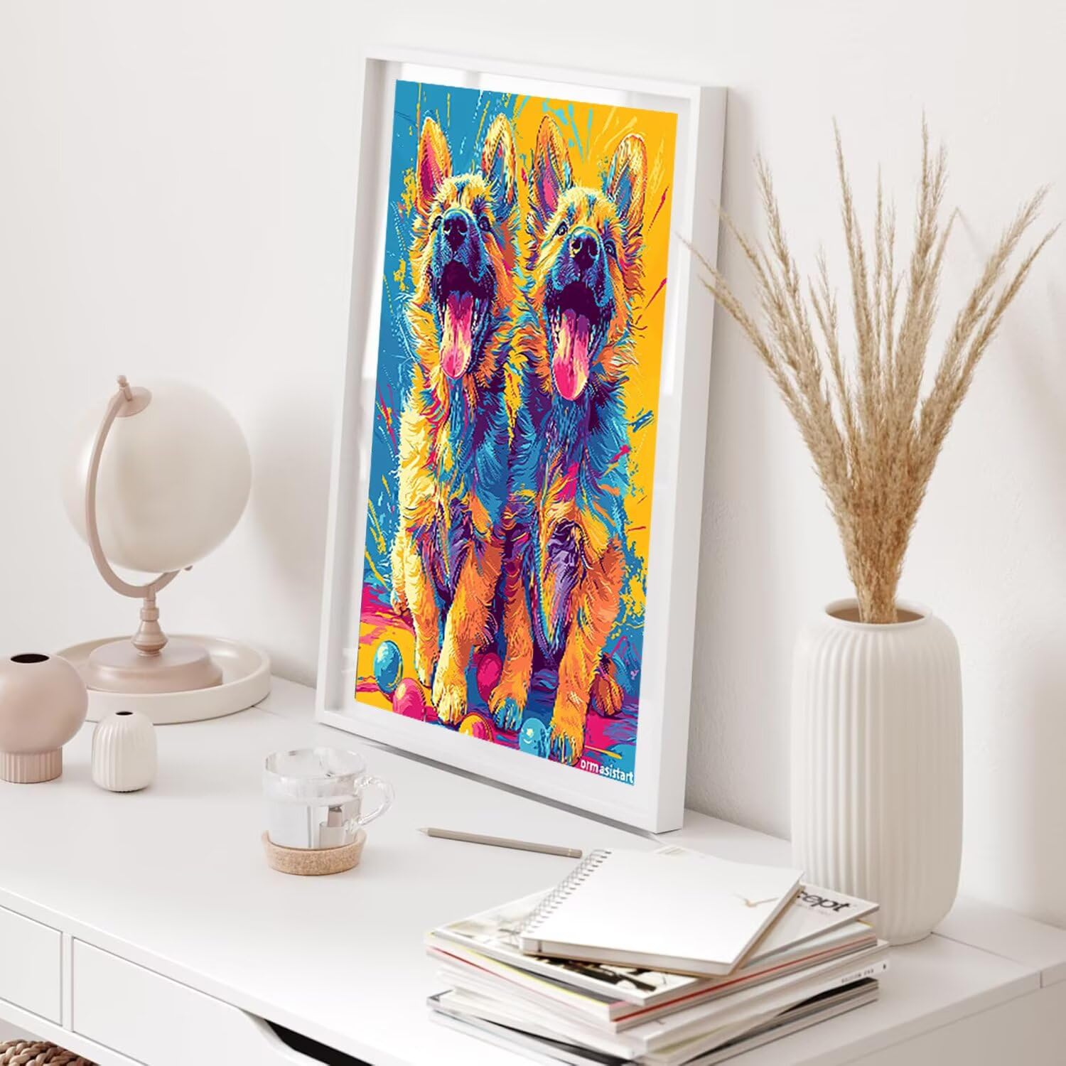 Hyupuanj Zestaw do malowania diamentami dla dorosłych, 61x81.3 cm x-314