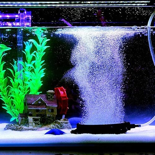 Miniatura 2 de PINVNBY 4.2-Inch Air Stone Disc Bubble Diffuser with Suction Cups for Oxygenation in FreshSaltwater Tanks, Ponds, Hydroponic, Aquaponics, and as a