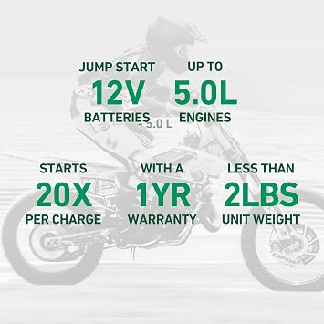 Battery Tender Charge N Start 1100 - Smart 12V/1 AMP Battery Charger and 1000 AMP Jump Starter Combo | 2-in-1 Battery Maintainer for Cars, Motorcycles, ATVs (USA Engineered)