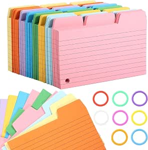 Carte Flash 450 Fiches Bristol, Carte De Ru00e9vision Fiche De Revision Flash Cards Cartes D'Apprentissage Avec Feuille Simple Grand Carreaux A4