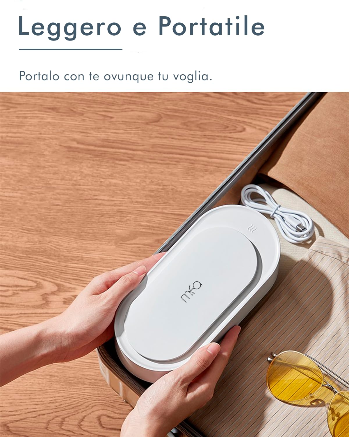 mfa® | Dispositivo per la Pulizia a Ultrasuoni per Occhiali, Braccialetti, Gioielli in Argento (Bagno D'argento) e Strumenti | Pulitore a Ultrasuoni | Sterilizzazione | Ultrasonic cleaner
