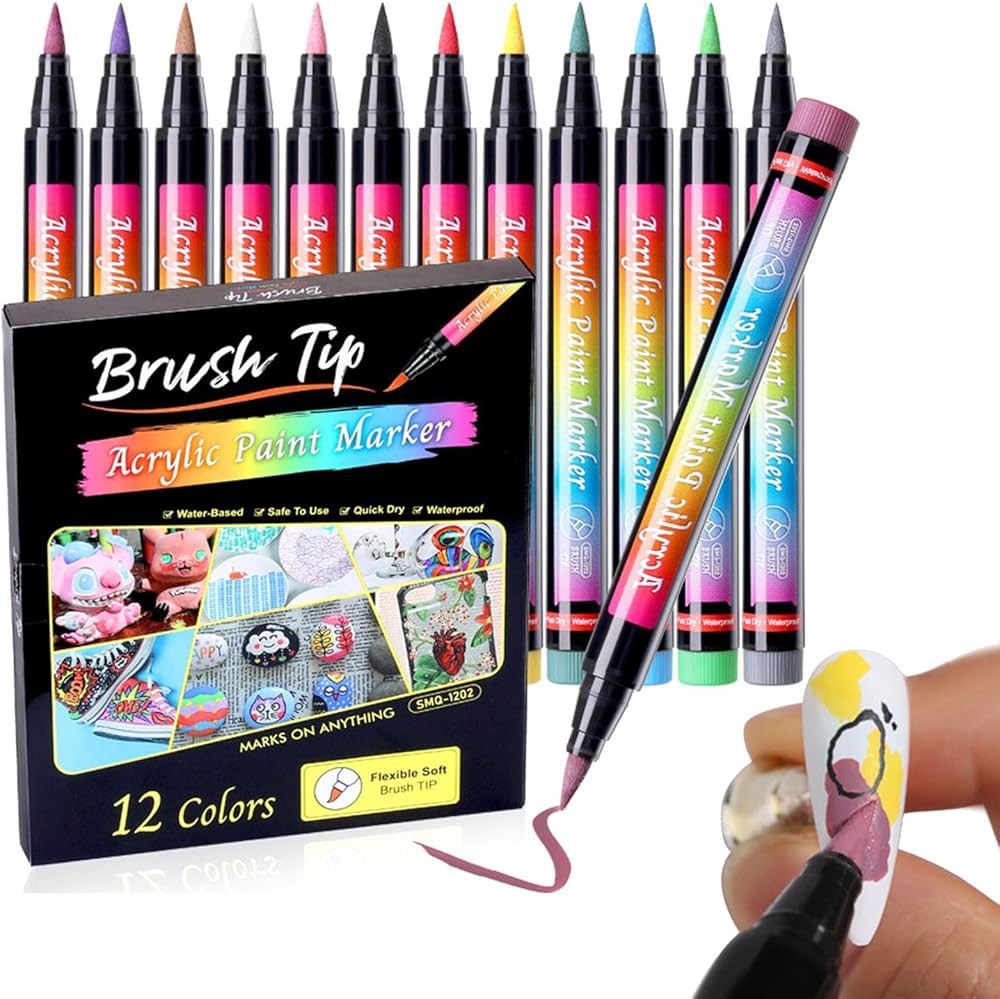 ネイルペン Amazon.co.jp: ネイルペン 16個のカラーネイルアートペン絵画デザイン