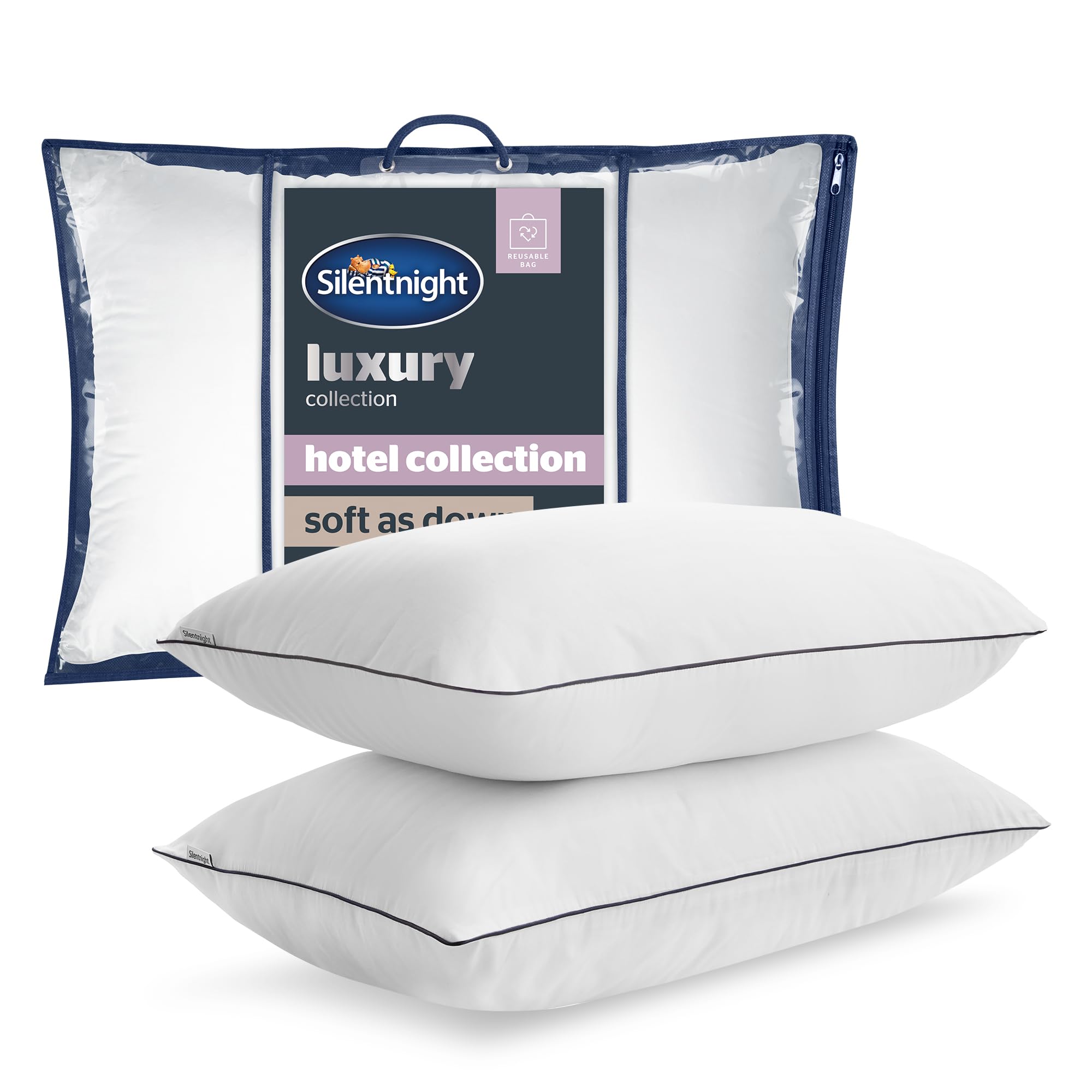 Silentnight Hotel Collection Soft as Down Pillow Pair