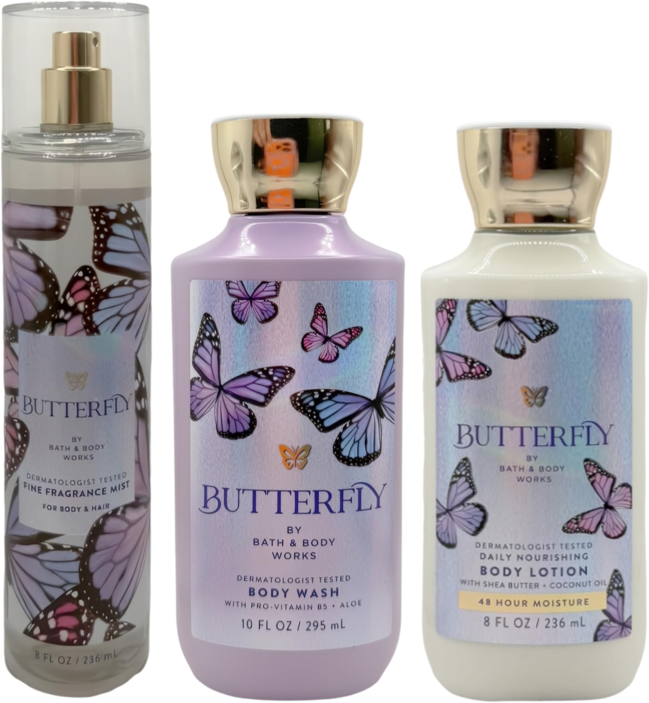Butterfly - Trio - Shower Gel, Fine Fragrance Mist and Body Lotion