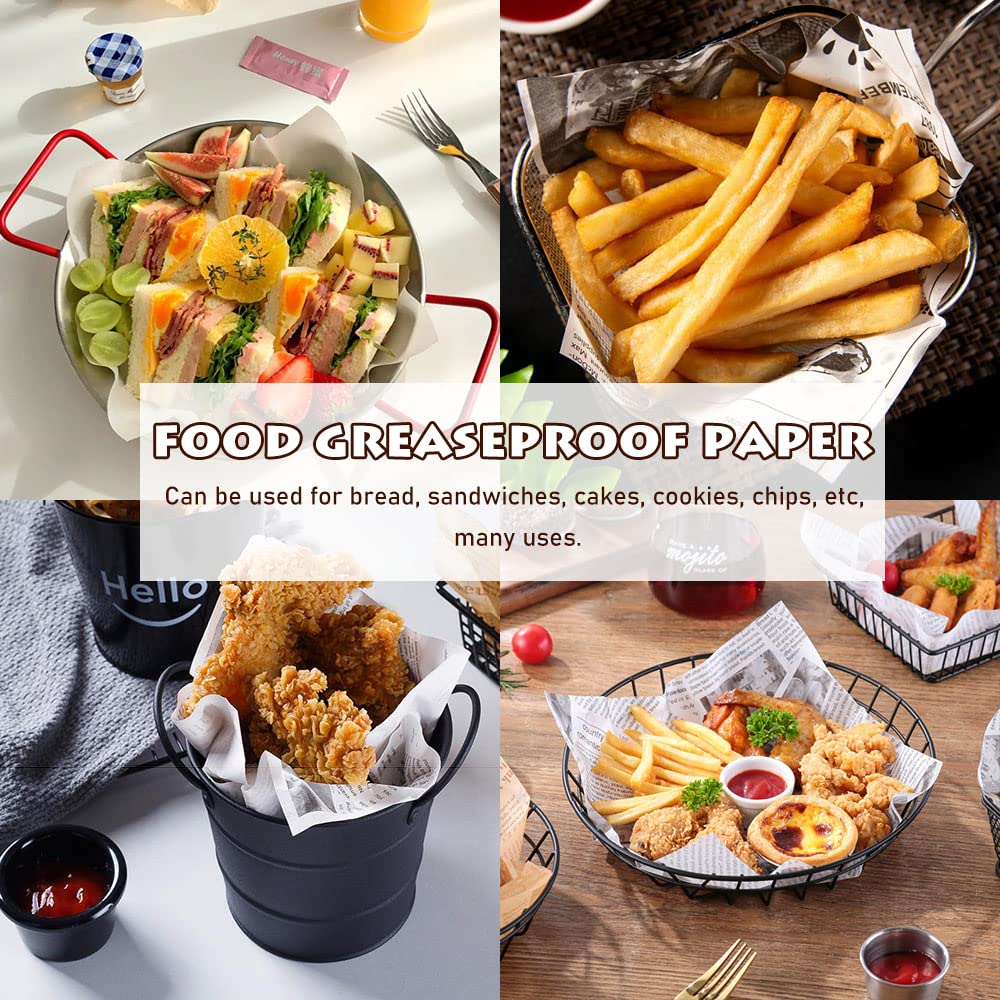 Uxcell 100 Pcs Hojas De Papel Encerado Para Alimentos, 7 X 7 Pulgadas, Forros De Cesta De Alimentos Cuadrados Para Sandwich Y Hamburguesa Purpura