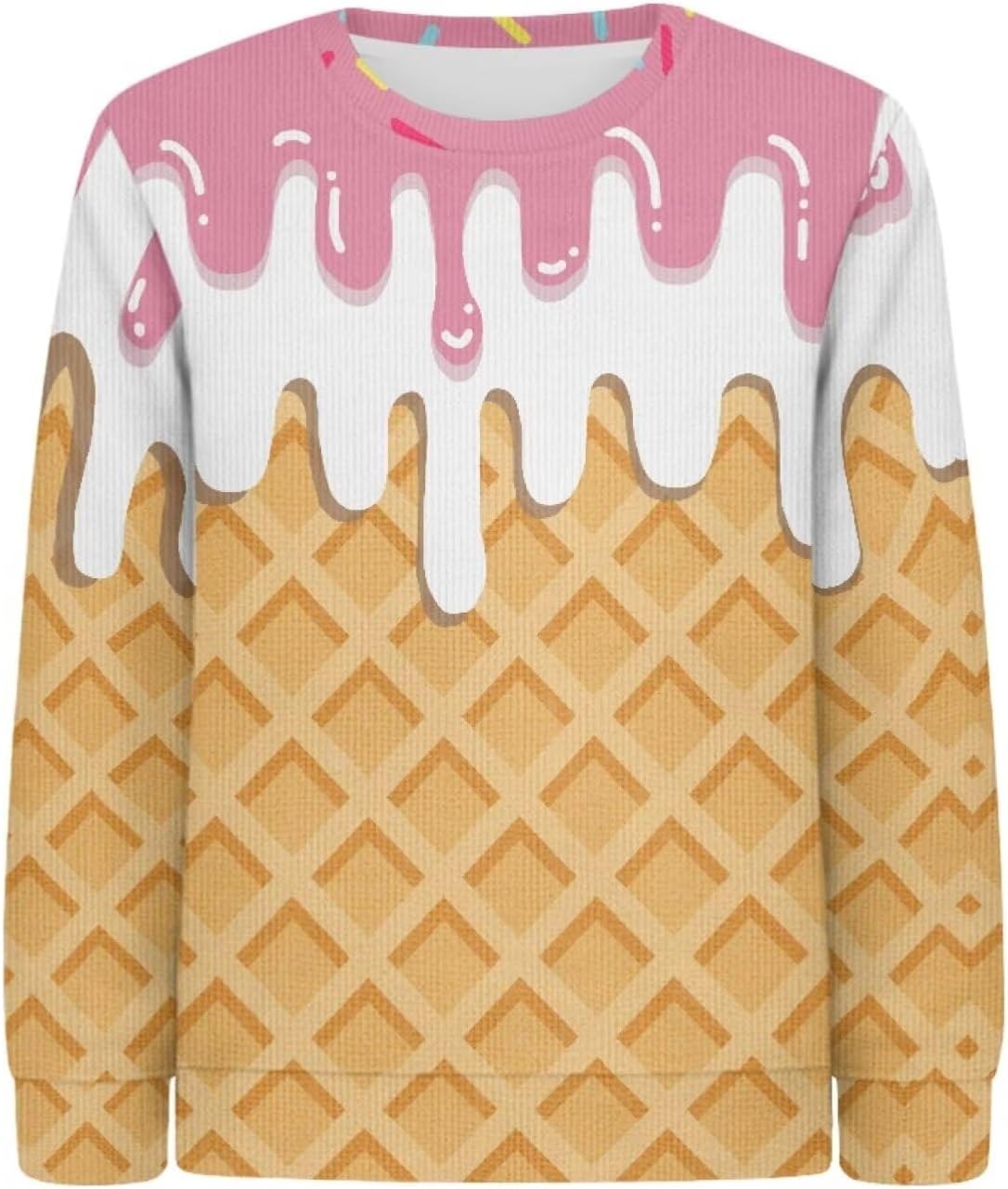 Kid Sweater Easy to Movement 2024 Trendy Girls' Pullover Clothes Sweaters Breathable Fabric All Day Wear