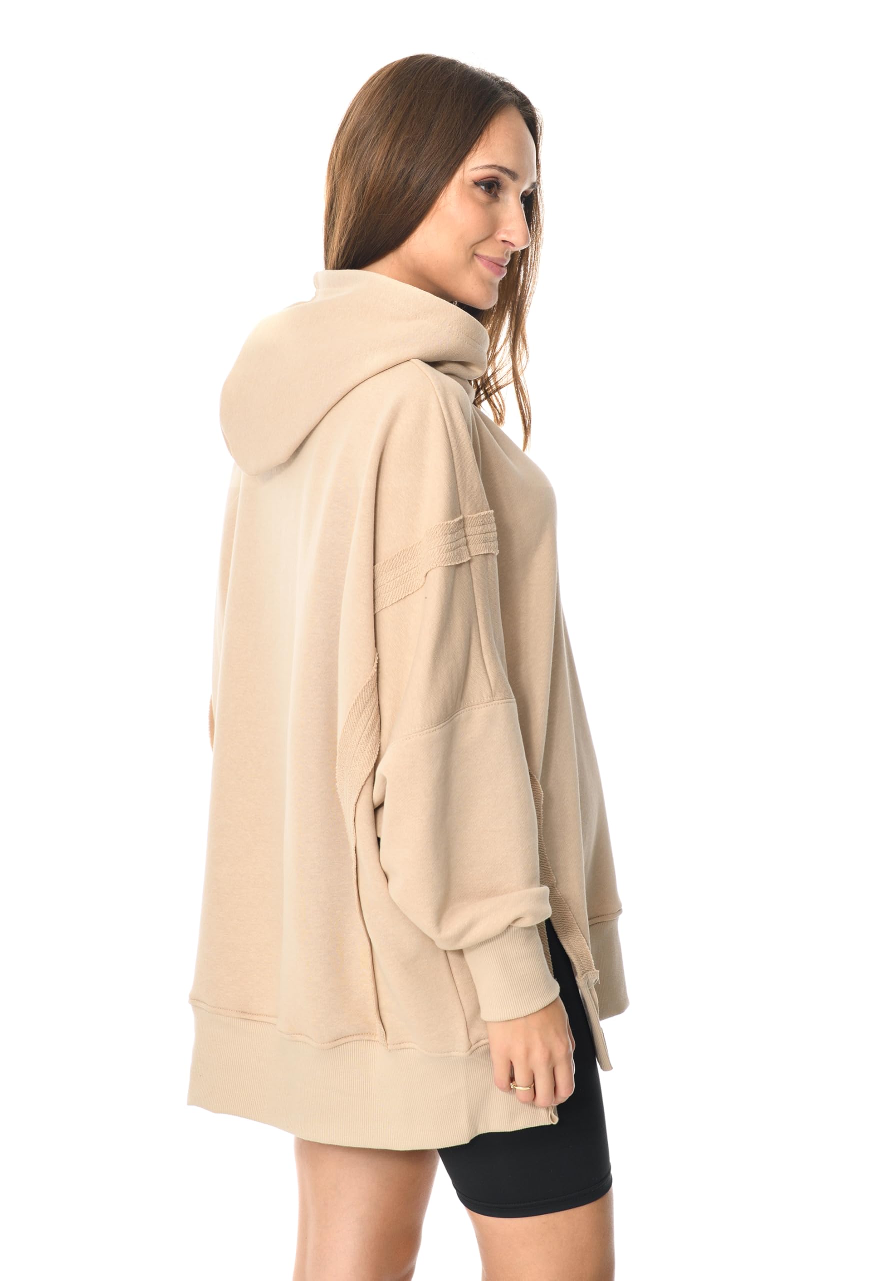 MijaCulture Victoria M015 Pull d'allaitement et pull de grossesse surdimensionné 2 en 1