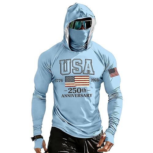 Fishing Hoodies for Men UPF 50+ UV Soft Performance USA