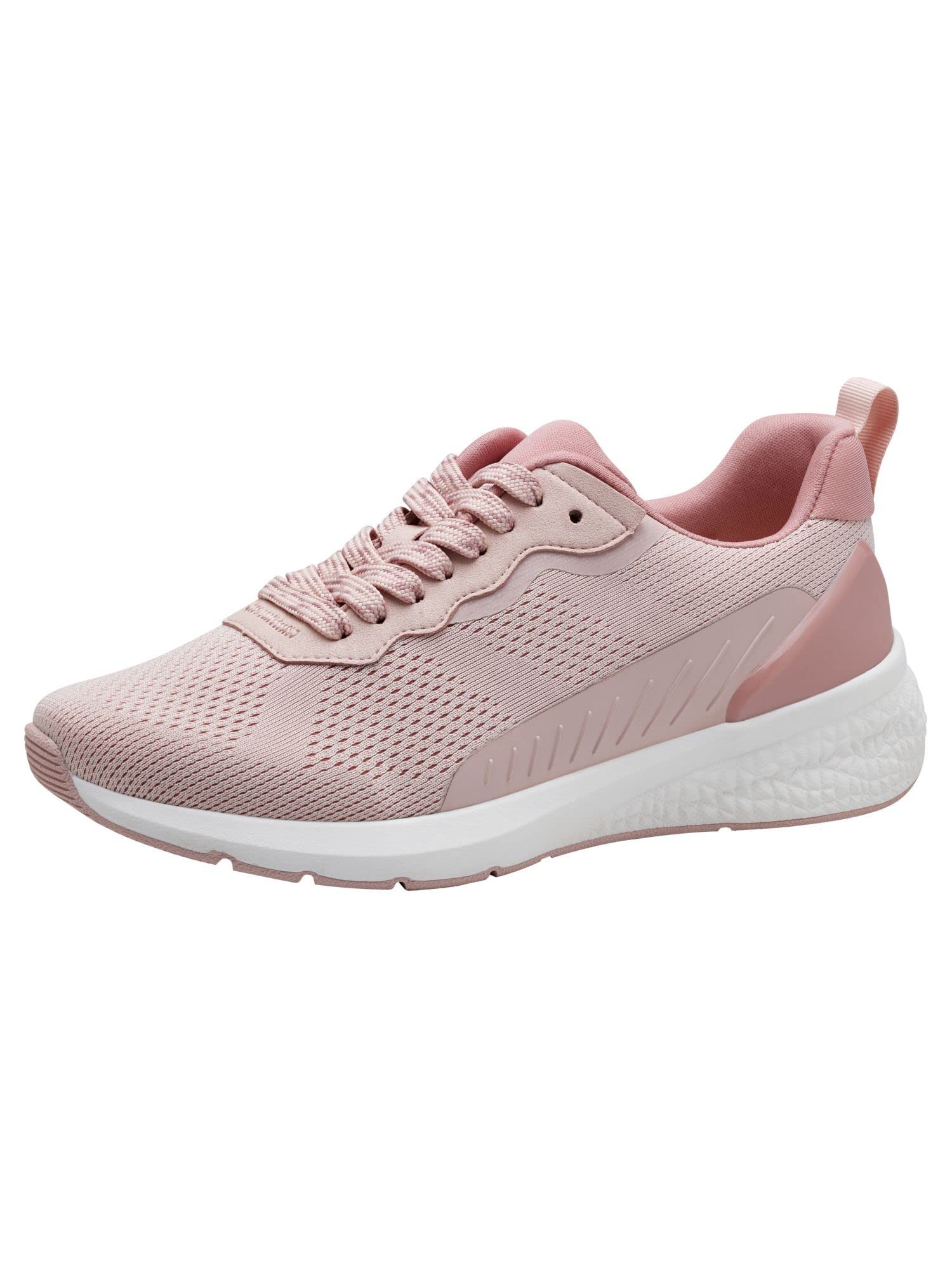 Tamaris Women's Comfortable Shoes, Women's lace-up Shoes, Replaceable Footbed, Pink, 3.5 UK