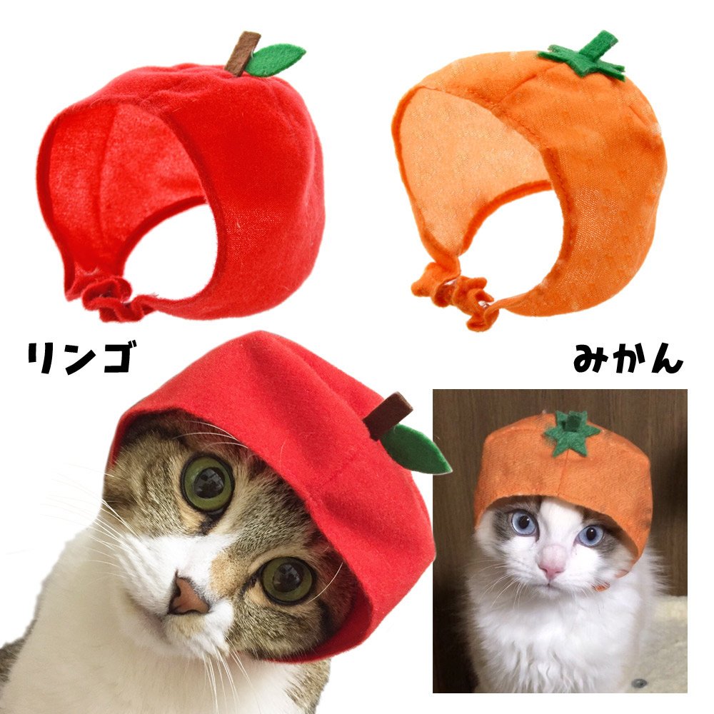 Amazon | 犬＆猫ちゃん専用かぶりもの フルーツ りんご | Tohoyard