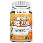 Pumpkin Seed Oil - 1000MG - 180 Softgels - Cold-Pressed Natural Pumpkin Seed Oil - Natural Source of Essential Fatty Acids - Great for Hair Growth, Prostate Health and GI Tract