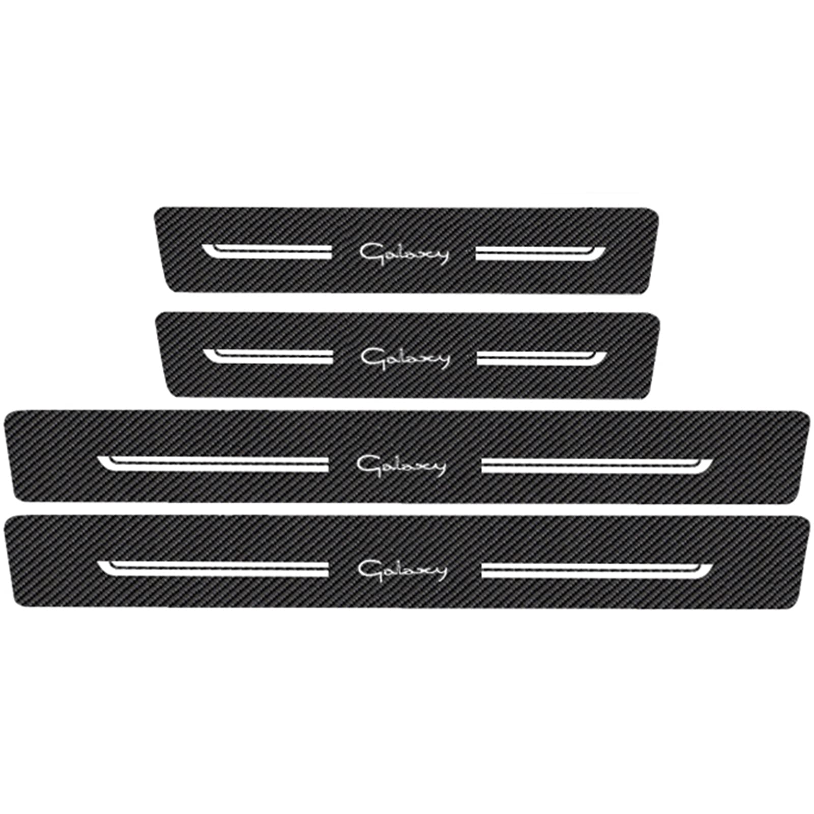 Protection Seuil De Porte Voiture En Fibre De Carbone - Autocollant Anti-rayures Personnalisable