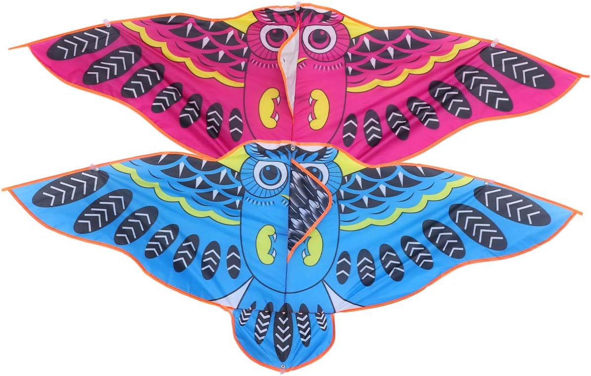 Hakka 2PCS Kites for Kids Adults Outside Toys Owl Kite