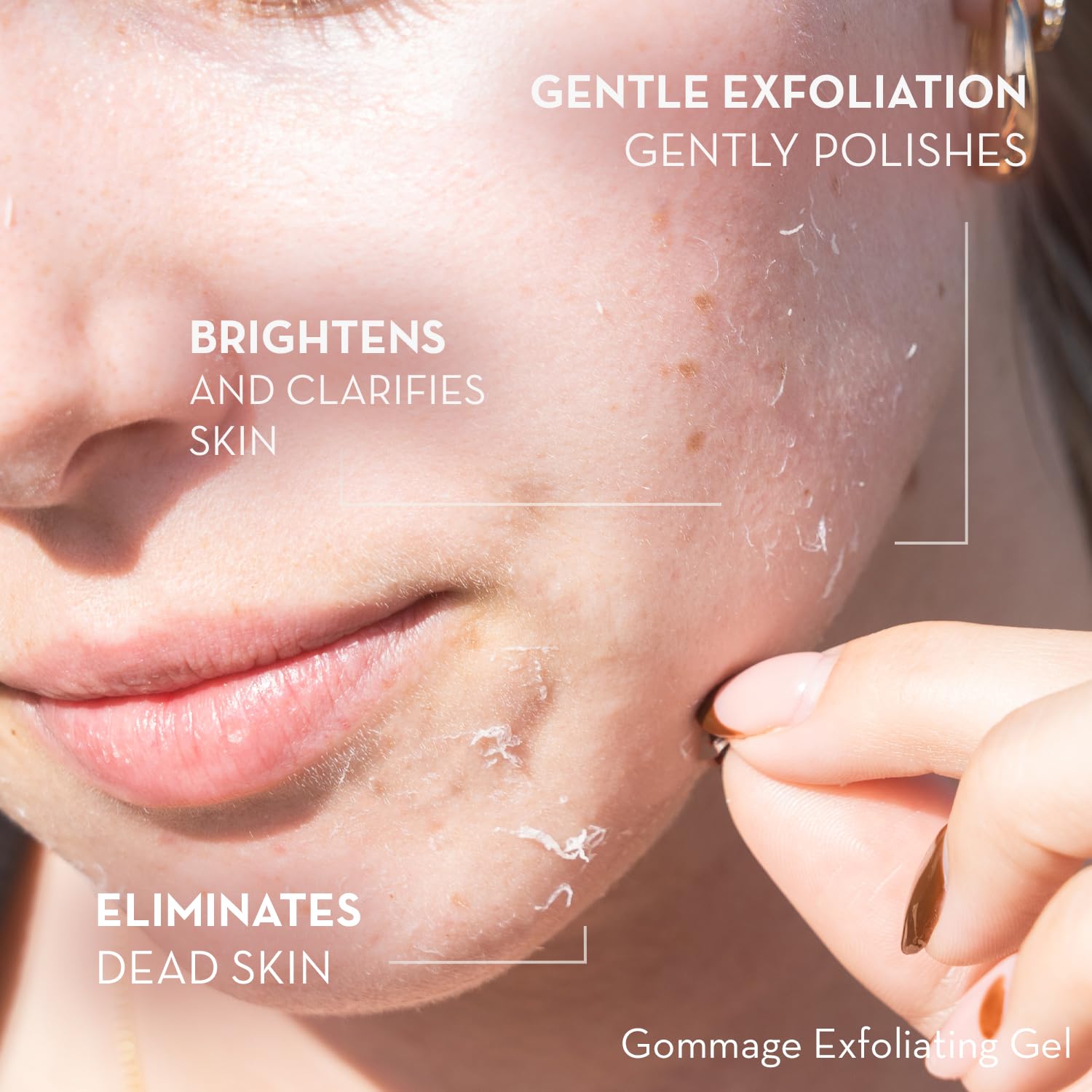 Sonage Gommage Exfoliating Gel | Gentle Face Scrub For All Skin Types | Non-Abrasive Dead Skin Cell Exfoliation