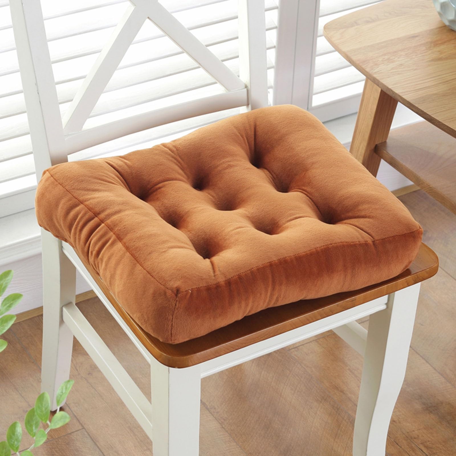 Coussins de siège pour salle à manger et cuisine 50x50cm doux pour de longs repas en famille