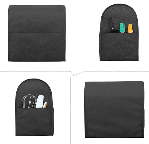 Miniatura 2 de Funda protectora Luxja compatible con batidora de pie de 4.5 y 5 cuartos de galón, funda de tela con bolsillos para batidora de pie y accesorios