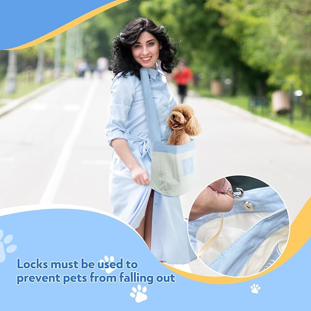 Foto 8 de 8 de leyomgamz Bolsa Transporte Perros Pequeños Hasta 5 kg, Bolso Perro Pequeño Portátil Mochila