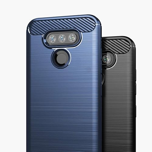 Miniatura 7 de Osophter Funda para LG Premier Pro Plus L455DL, LG Xpression Plus 3 Funda de goma TPU flexible de absorción de golpes para LG Harmony 4 (azul marino)