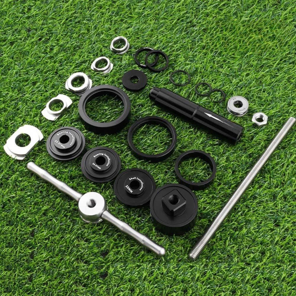 Attrezzi Pressa Cuscinetti Bici Lega Alluminio(A) | Lega alluminio, acciaio , compatibilità BB86/30/92/PF30, valigetta inclusa, uso professionale