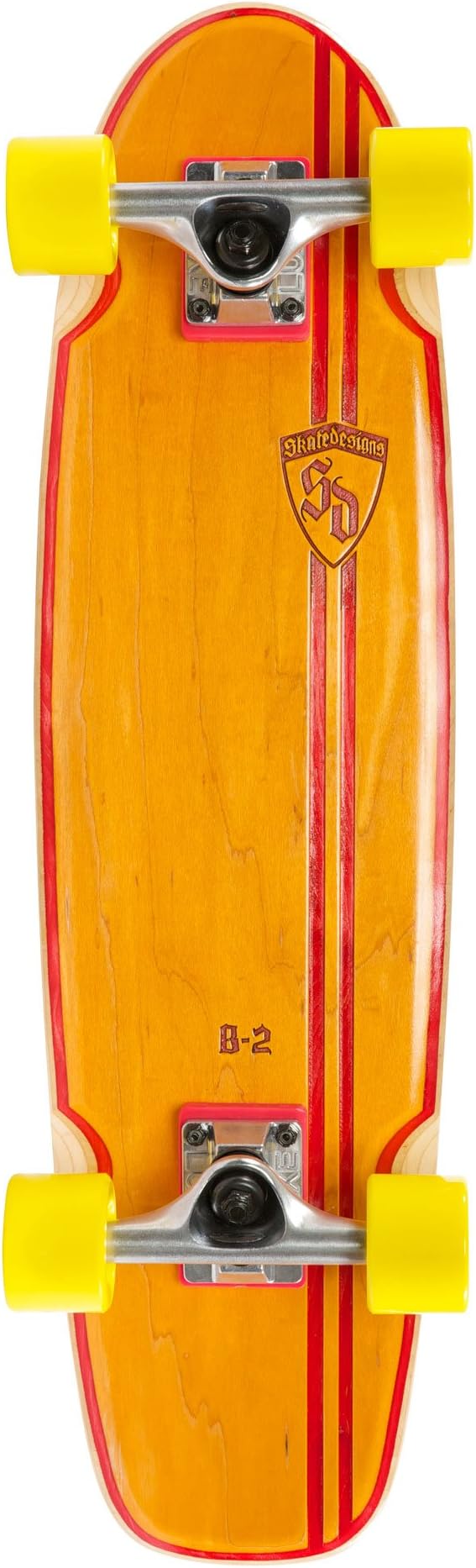 Skate Designs B-2 Rocker Cruiser Complete Skateboard