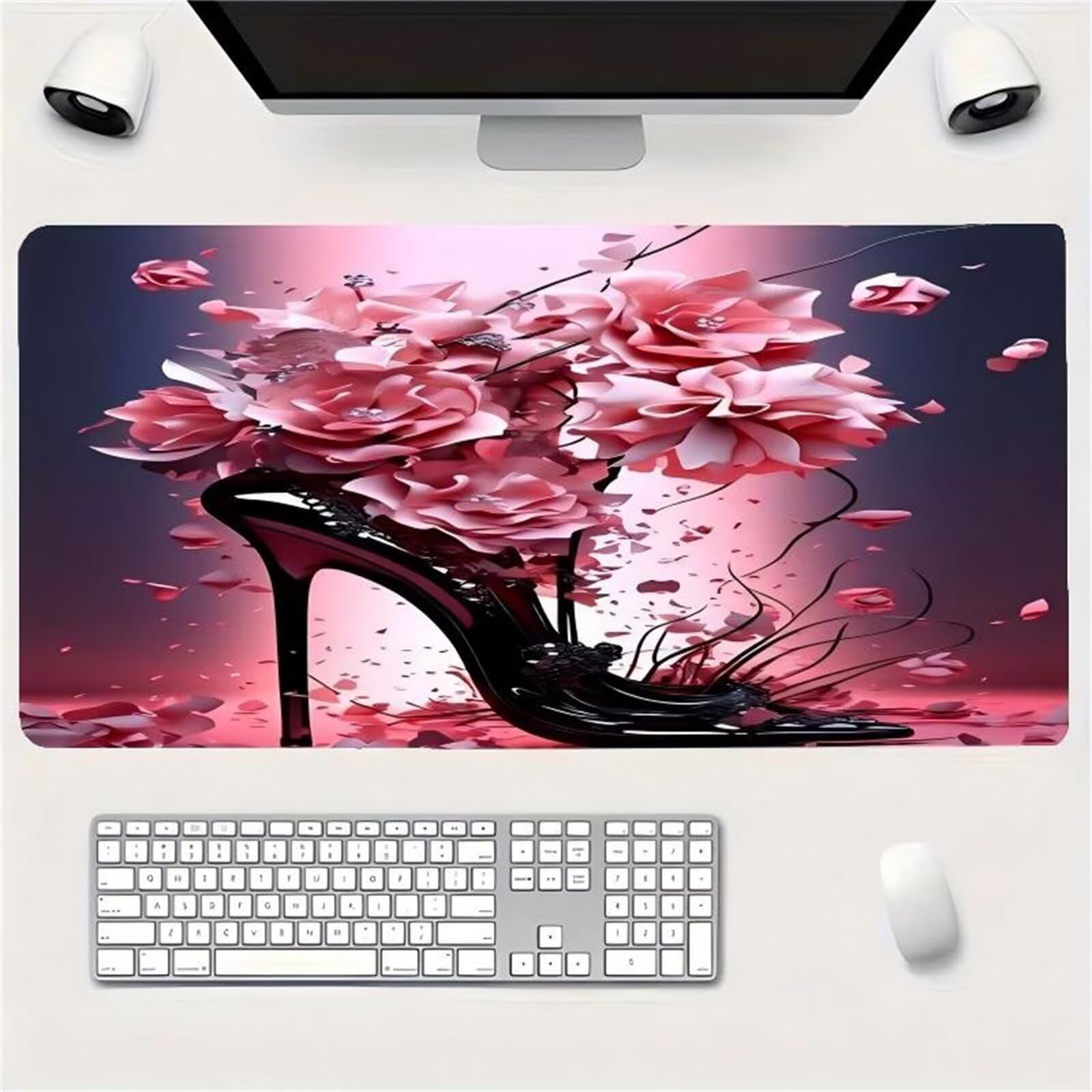 Tappetino Mouse XXL 1200 x 600 x 2mm Décolleté nere da sogno Gaming Tappetino per il mouse con Antiscivolo Bordi Cuciti Sottomano Scrivania Mouse Pad per PC Laptop Ufficio