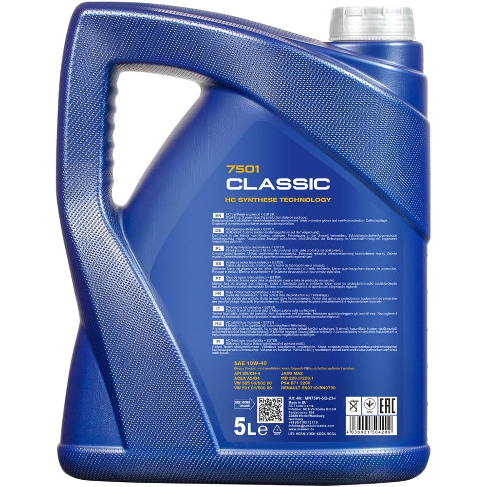 Pacchetto di ispezione Set di filtri con Classic 10W-40 6L, filtro ai carboni attivi, filtro abitacolo del carburante, filtro dell'aria, filtro dell'olio