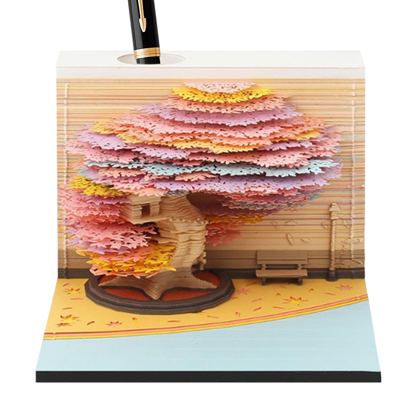 Tear Away Calendario | Albero 2026 da scrivania a strappo, blocco note fai | da te, decorazione da tavolo, per scuola, ufficio, casa, dormitorio, famiglie, cambio anno, regalo per studenti