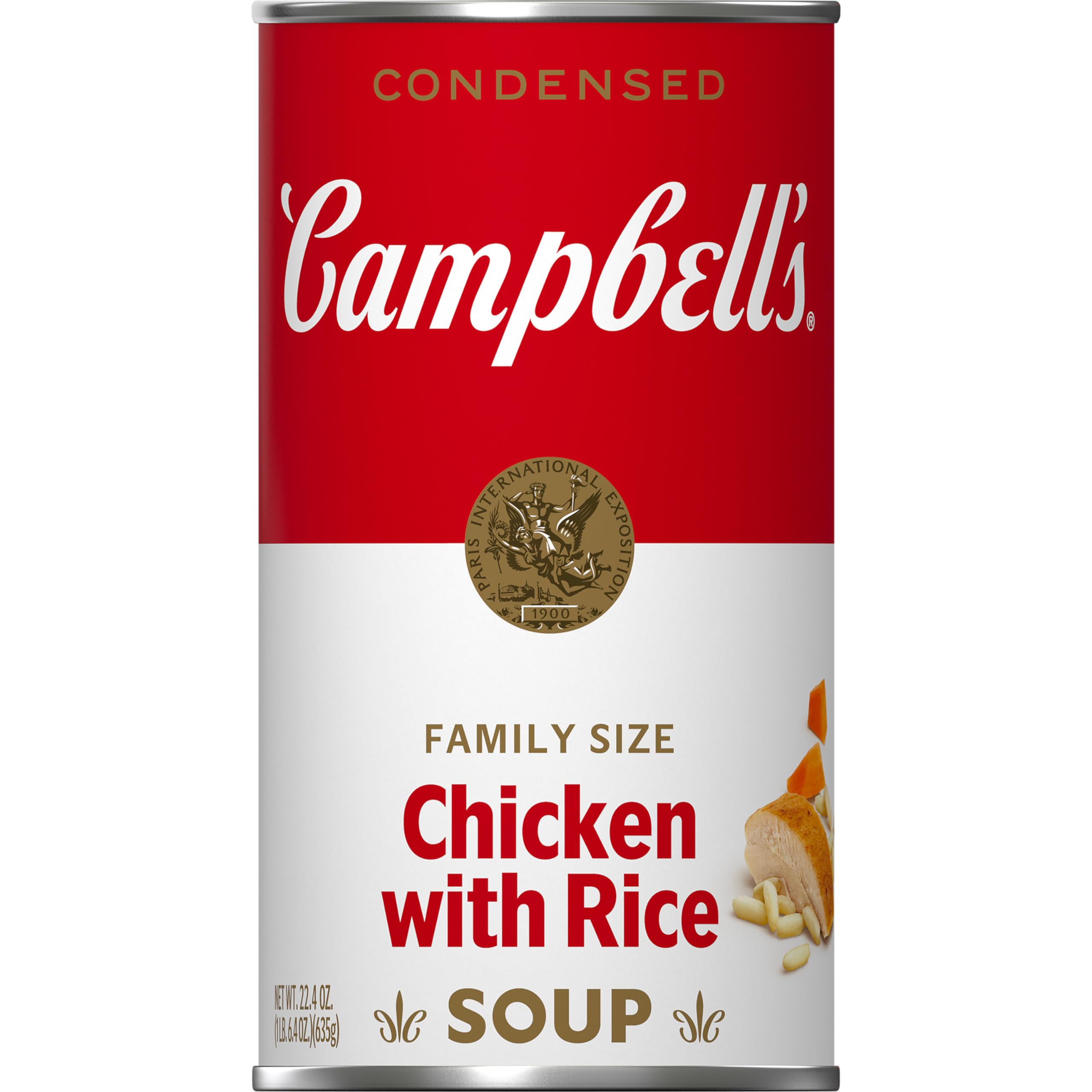 Campbell's Condensed Chicken with Rice Soup, Family Size, 22.4 Ounce Can