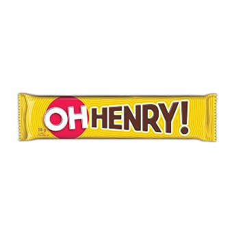 4 Full Sized OH Henry! chocolatey Candy Bars 232g (Imported From Canada)