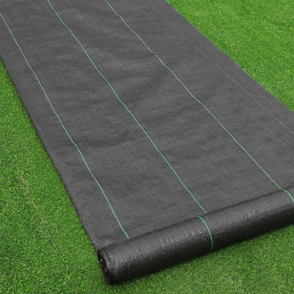 Weed mat for Agriculture and Gardening 110 GSM 1 Meter * 50 Meter Weed Control mat for Garden Outdoor Gardening Weed Control mat Weed Control Barrier Sheet (1 Meter X 50 Meter)-image-22