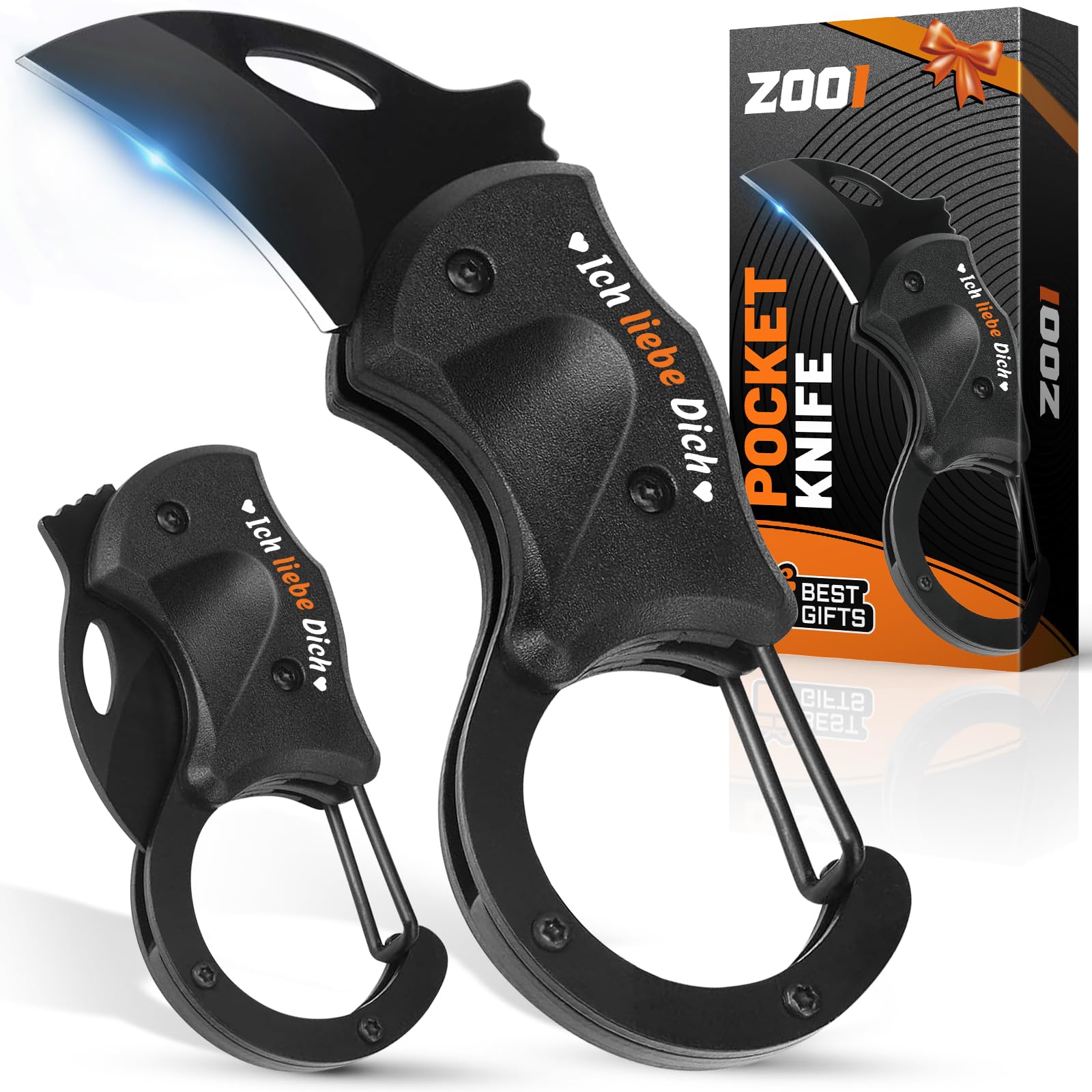 ZOOI Geschenke für Männer, Messer Outdoor Multitool Taschenmesser Klappmesser, Geburtstagsgeschenk Gadgets für Männergeschenke, Gadgets für Männer Männergeschenke Jahrestag Geschenk für Ihn