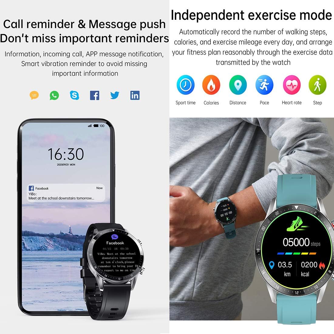 Rеvіеw feifuns Smart Watch for Android iOS Phone(Music/Storage Playback Receive/Make Call) Health Fitness Tracker with Heart Rate Blood Pressure Sleep Track IP67 Waterproof SmartWatch for Men (Pink)