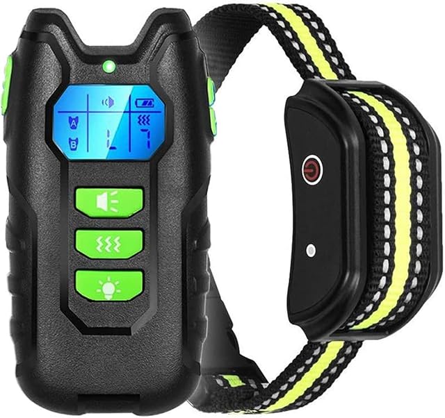 Dog Training Collar Remote Control Dog Training Collar No Shock Rechargeable Training Collar with Strong Vibration, Beep, Waterproof Dog Collar, 400 meters Remote Range, Adjustable Vibration Levels