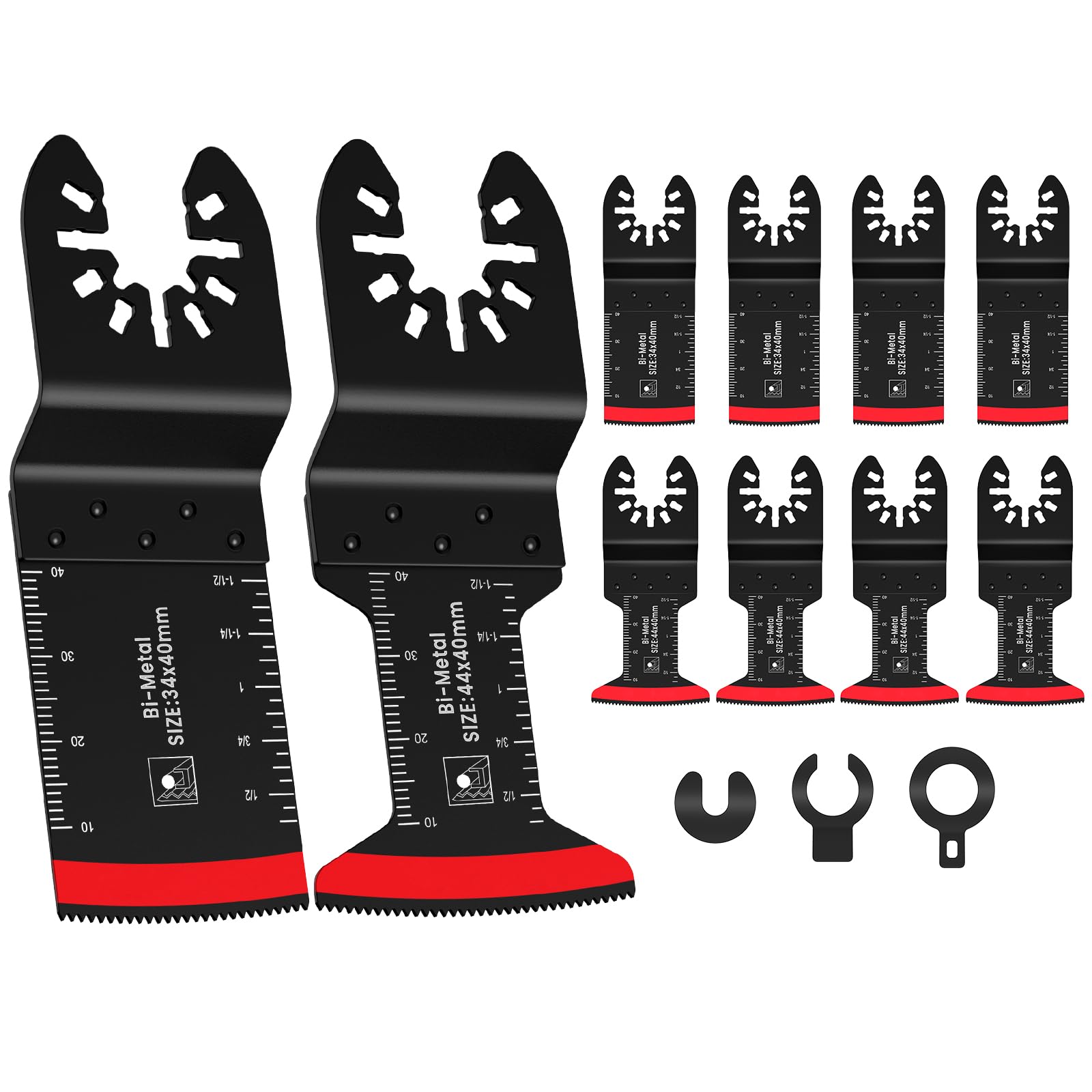 Set 24 Lame Per Utensile Oscillante - Per Legno, Metallo, Plastica, Universali, Con Sgancio Rapido - Foto 7