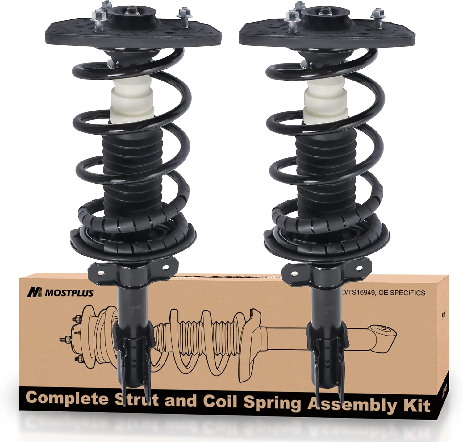 Strut Spring Assembly Front Strut Assembly QBAutomotive Front Complete Strut & Spring ...