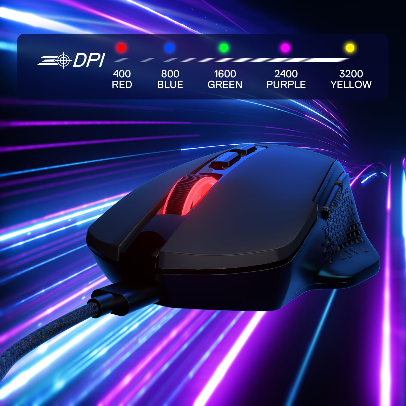 Redragon M695 Mouse Gaming Cablato Programmabile Ergonomico Nero