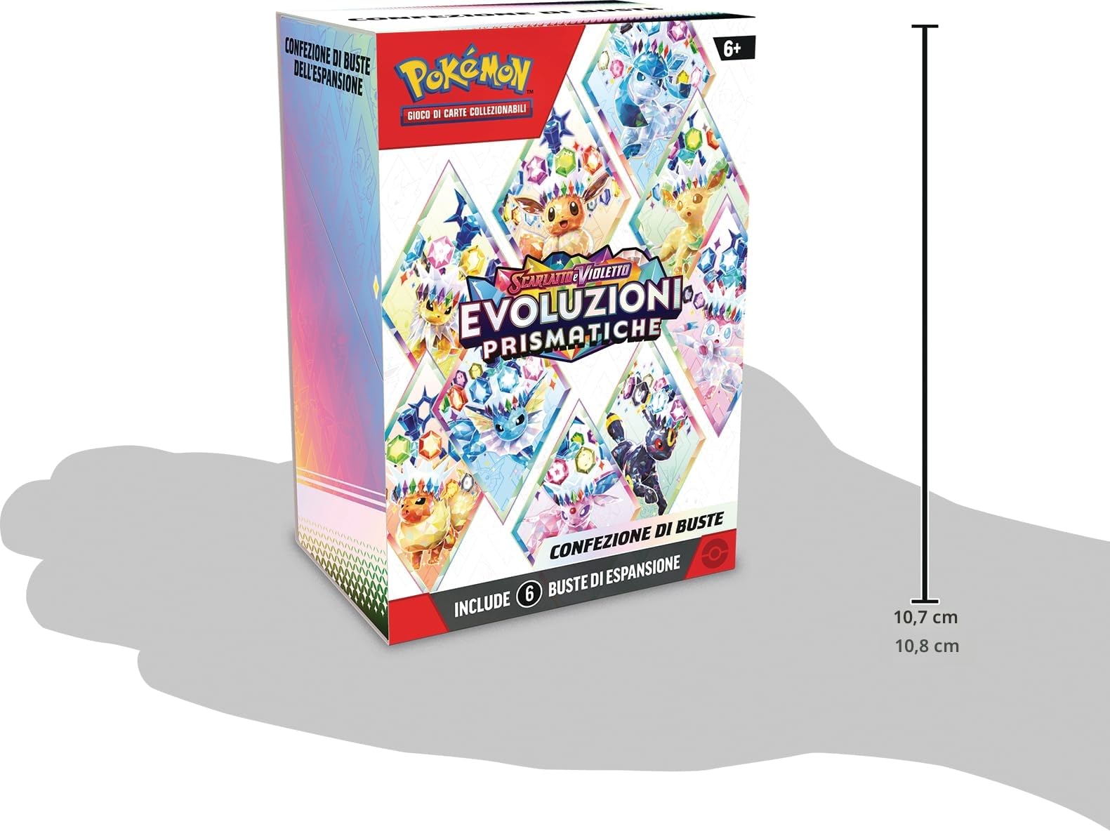 GCC Pokémon: confezione di buste dell’espansione Scarlatto e Violetto - Evoluzioni Prismatiche (sei buste di espansione)