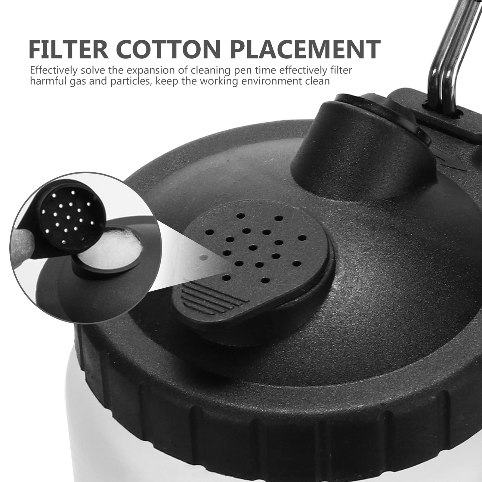 DOITOOL Air Brush Cleaning Pot Cleaning Tools for Air Brush Spray Pen Metal Pen Holder Waste Collector