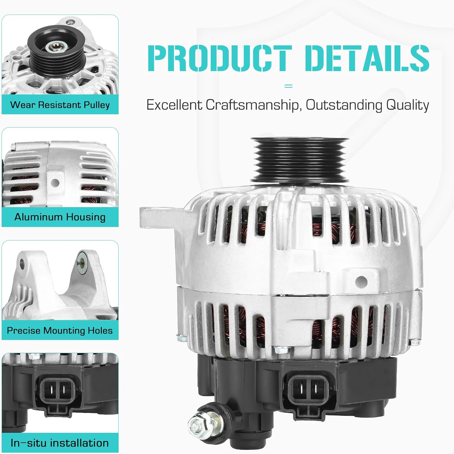 New Alternator 2.7 2.7L for Hyundai Santa Fe 2002-2004, Sonata & Tiburon 2003, for Kia Magentis 2003, AVA0018, 37300-37400, 400-40082