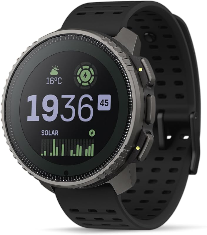 SUUNTO Vertical GPS Sports Watch, Solar Charging 95+ Sports, Black Ti | Offline Maps, 60-day Battery Life, Dual-Band GNSS, Outdoor Training&Expedition, SUUNTO App, Adventure Watch