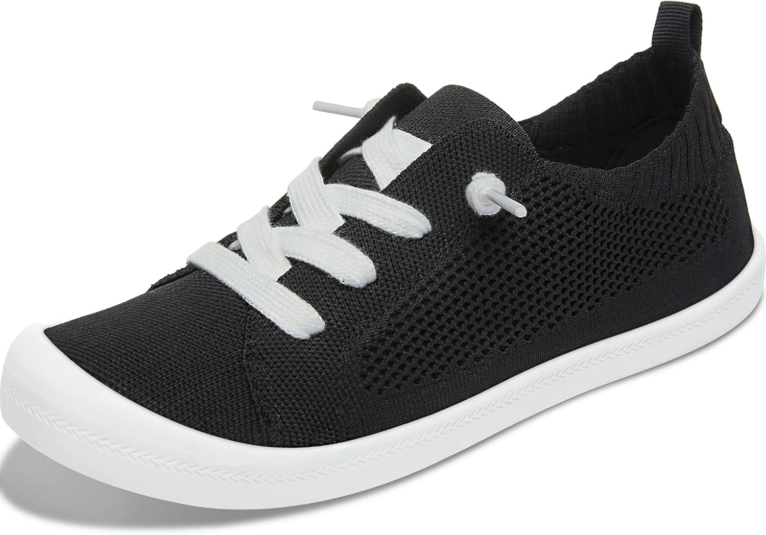 ALTOCIS Women's Knit Slip On Sneakers Ladies Elastic Low Top Flats Lightweight Breathe Mesh Fashion Sneakers Cute Flying Woven Loafers