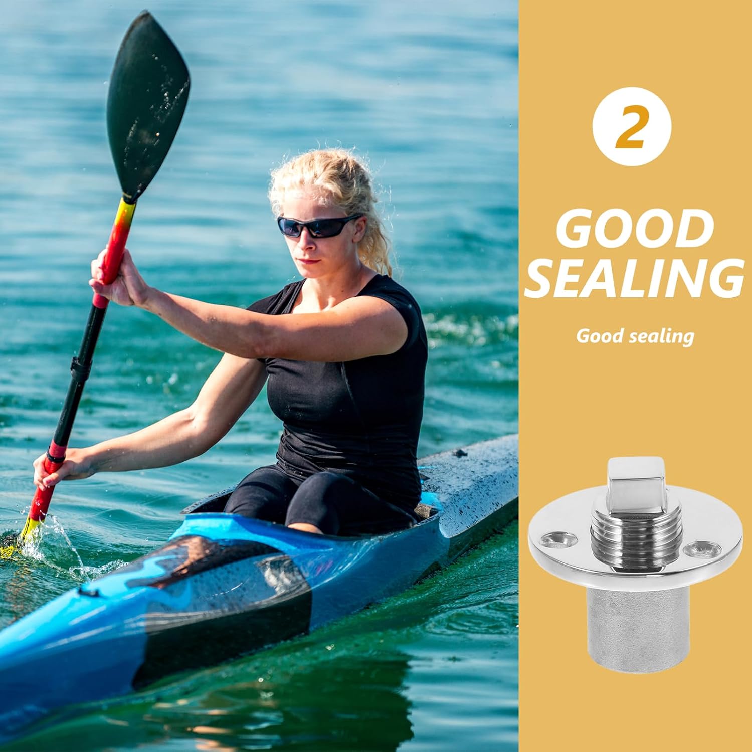 BESPORTBLE Boat Drain Drain Stopper Professional Kayak Universal Drain Canoe Scupper Stopper Kayak Plugs Boat Kayak