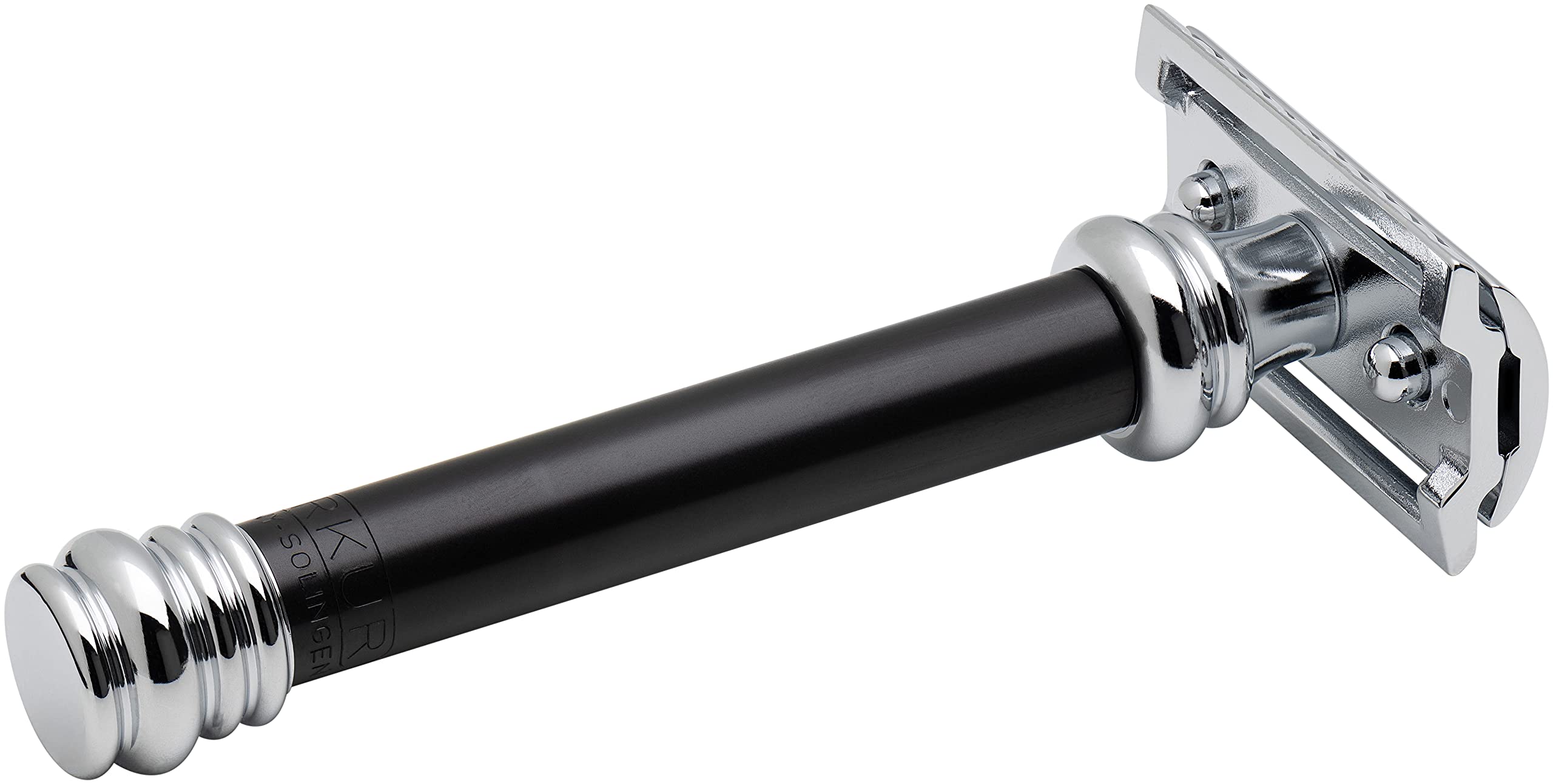 Merkur - Rasoir Réglable - Manche Noir Chrome