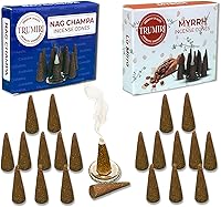 Vista 224 de TRUMIRI Incense Cones - Combo Pack of 20 Cone Incense - 10 Nag Champa + 10 Palo Santo - Insence Cones - Incense Cones Scented - Cone Incense Scents