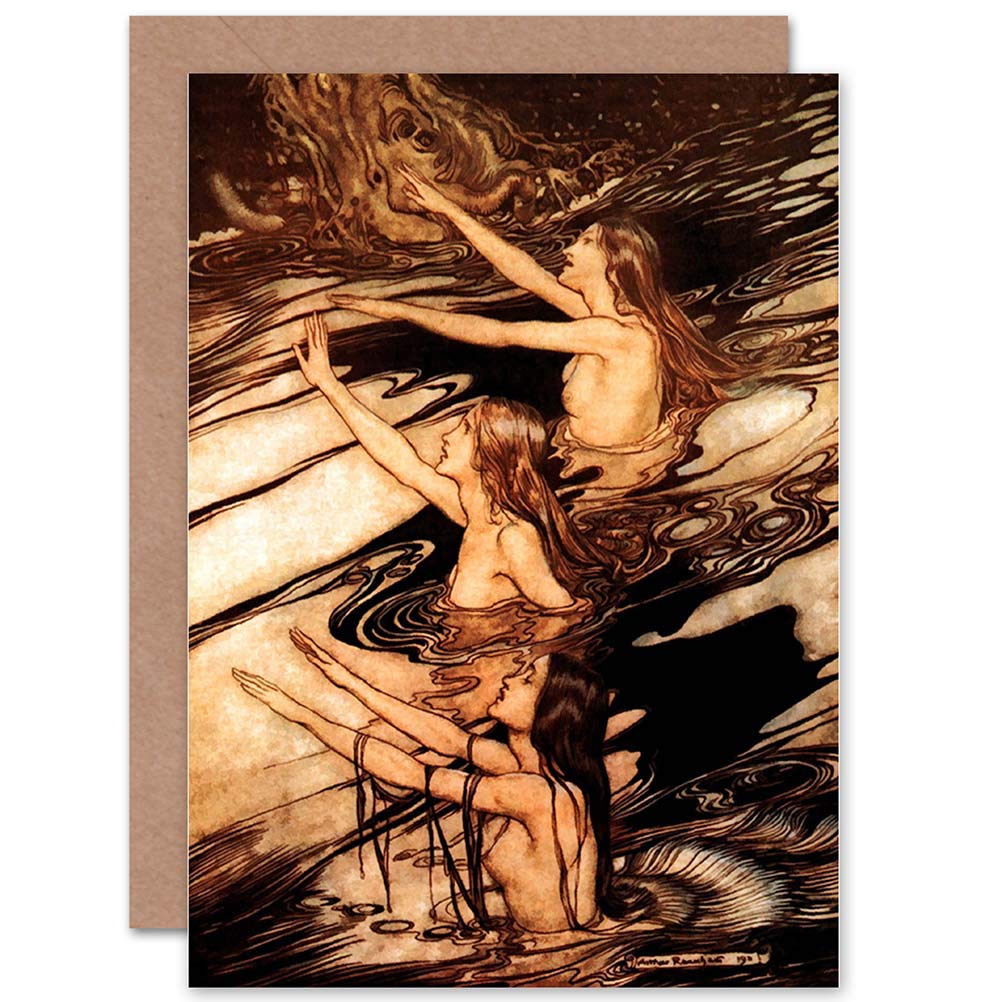 Artery8 Arthur Rackham Die Rheintochter Greeting Card