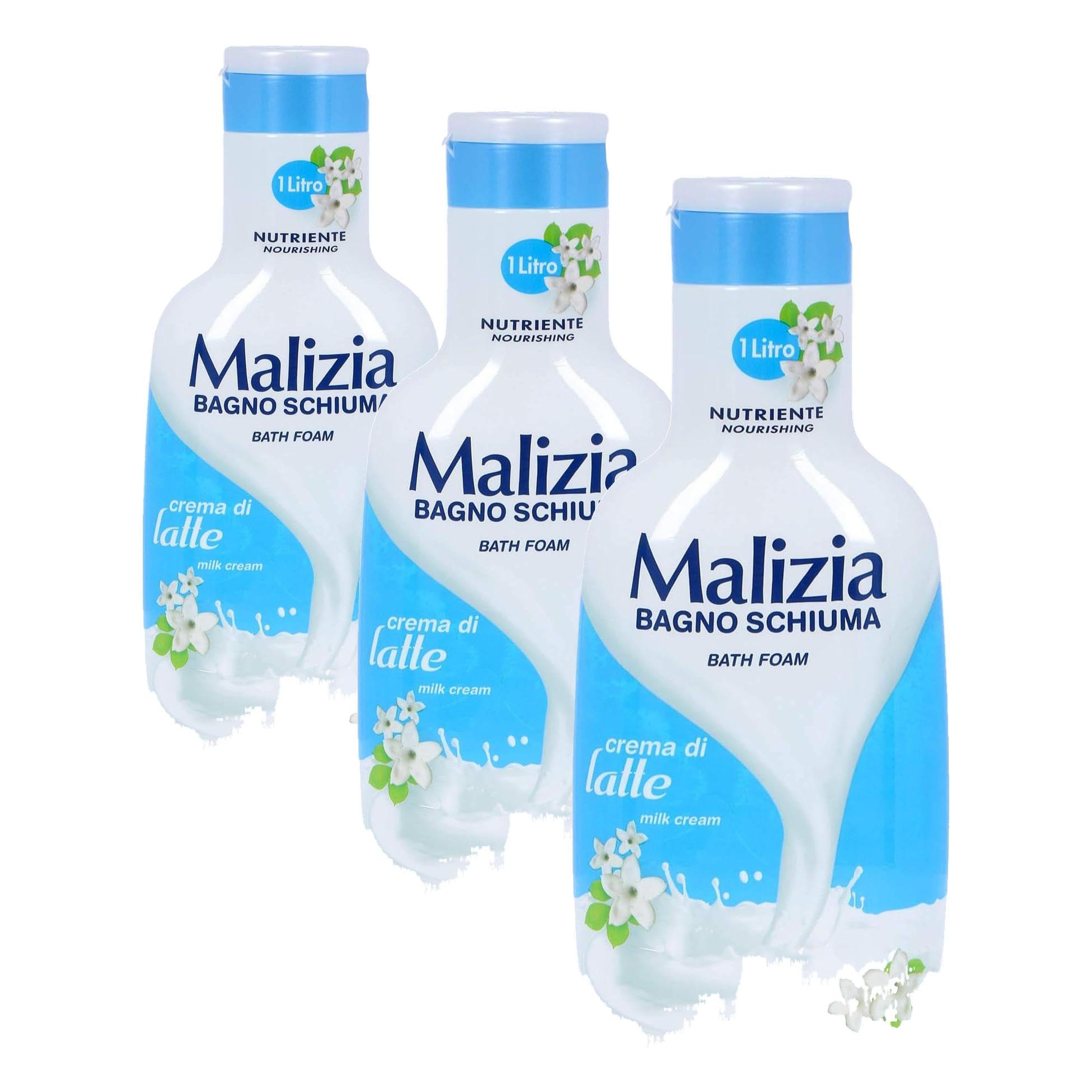 Malizia Duş Jeli Süt Kreması 1000 ml (3 paketi)
